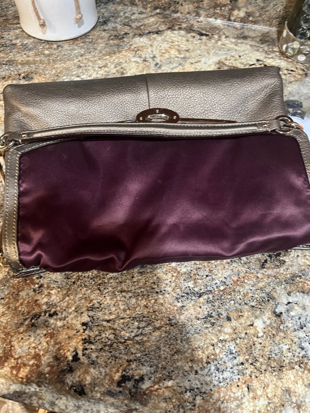 COACH MADISON JEWELED LEATHER SHOULDER FLAP /BRONZE - Picture 11 of 13